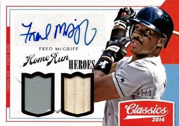 2014 Panini Classics - Home Run Heroes Materials Combos Signatures #12 Fred McGriff Front