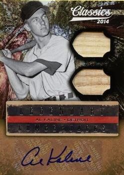 2014 Panini Classics - Legendary Lumberjacks Bats Combos Signatures #1 Al Kaline Front