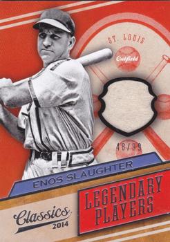 2014 Panini Classics - Legendary Players Materials #6 Enos Slaughter Front