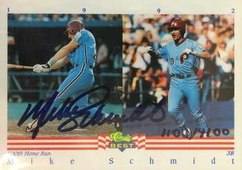 1992 Classic Best - Autographs #NNO Mike Schmidt Front