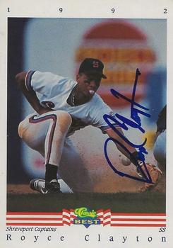 1992 Classic Best - Autographs #NNO Royce Clayton Front