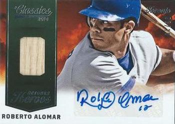 2014 Panini Classics - October Heroes Bats Signatures #29 Roberto Alomar Front