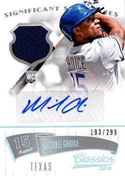 2014 Panini Classics - Significant Signatures Jerseys Silver #90 Michael Choice Front