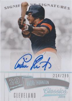 2014 Panini Classics - Significant Signatures Silver #4 Andre Thornton Front