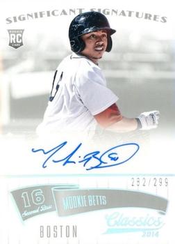 2014 Panini Classics - Significant Signatures Silver #56 Mookie Betts Front