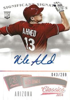 2014 Panini Classics - Significant Signatures Silver #84 Nick Ahmed Front