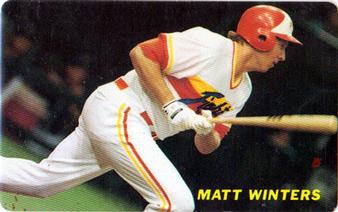 1991 Calbee #85 Matt Winters Front