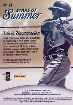 2014 Panini Classics - Stars of Summer Bats #14 Edwin Encarnacion Back