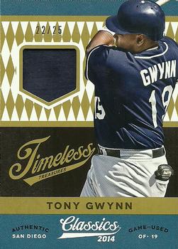 2014 Panini Classics - Timeless Treasures Jerseys Prime #23 Tony Gwynn Front