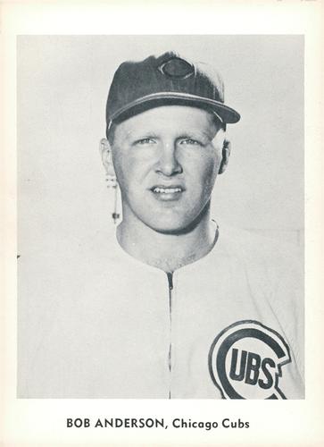 1960 Jay Publishing Chicago Cubs #NNO Bob Anderson Front