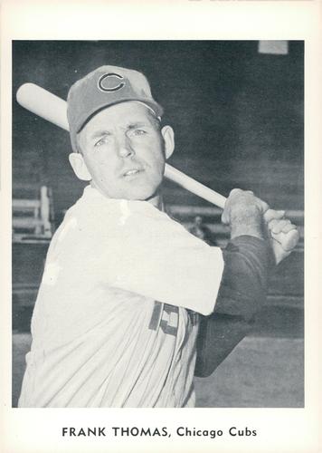 1960 Jay Publishing Chicago Cubs #NNO Frank Thomas Front
