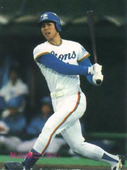 1988 Calbee #130 Koji Akiyama Front