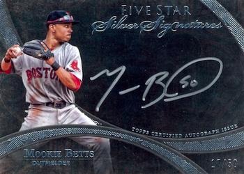 2014 Topps Five Star - Silver Signatures #FSSS-MB Mookie Betts Front