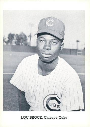 1963 Jay Publishing Chicago Cubs #NNO Lou Brock Front