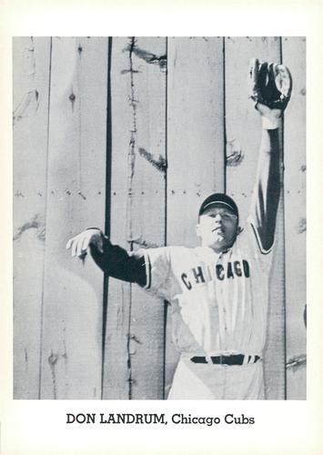 1963 Jay Publishing Chicago Cubs #NNO Don Landrum Front