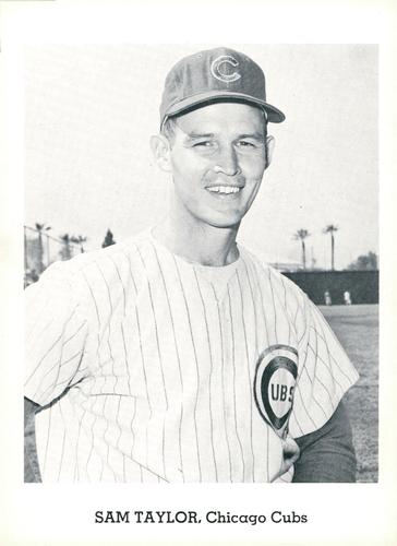 1962 Jay Publishing Chicago Cubs 5x7 Photos #NNO Sammy Taylor Front