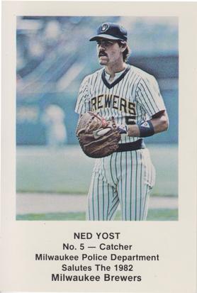 1982 Milwaukee Brewers Police #NNO Ned Yost Front