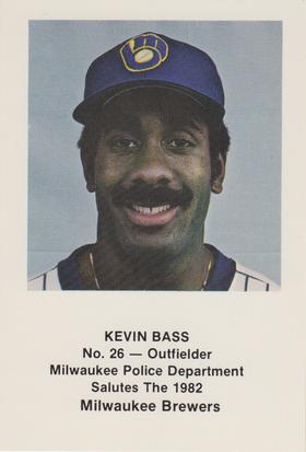 1982 Milwaukee Brewers Police #NNO Kevin Bass Front