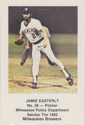 1982 Milwaukee Brewers Police #NNO Jamie Easterly Front