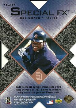 1997 SP - Special FX #17 Tony Gwynn Back