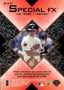 1997 SP - Special FX #35 Jim Thome Back