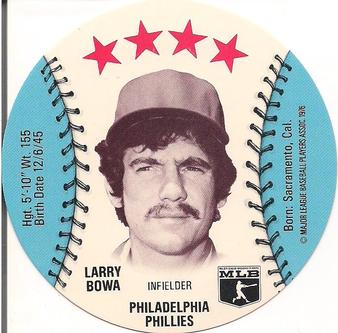 1976 Towne Club Discs #NNO Larry Bowa Front