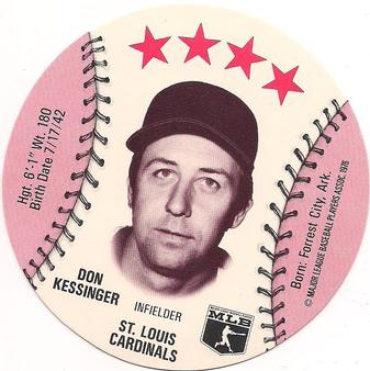 1976 Towne Club Discs #NNO Don Kessinger Front
