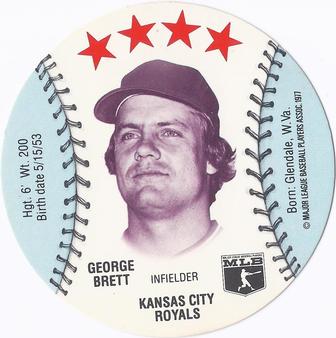 1977 Detroit Caesars Discs #NNO George Brett Front
