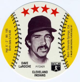 1977 Detroit Caesars Discs #NNO Dave LaRoche Front
