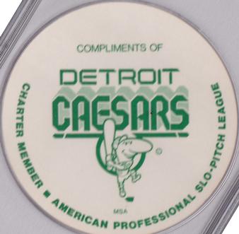 1977 Detroit Caesars Discs #NNO Fred Lynn Back