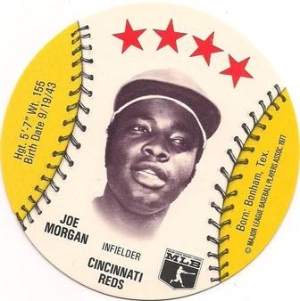 1977 Detroit Caesars Discs #NNO Joe Morgan Front