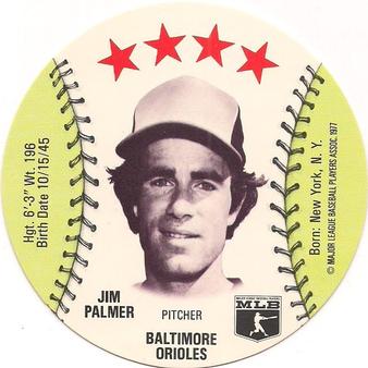 1977 Detroit Caesars Discs #NNO Jim Palmer Front