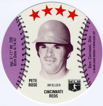1977 Detroit Caesars Discs #NNO Pete Rose Front