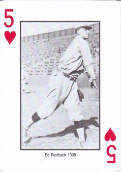 1985 Jack Brickhouse Chicago Cubs Playing Cards #5♥ Ed Reulbach Front