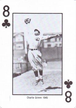 1985 Jack Brickhouse Chicago Cubs Playing Cards #8♣ Charlie Grimm Front