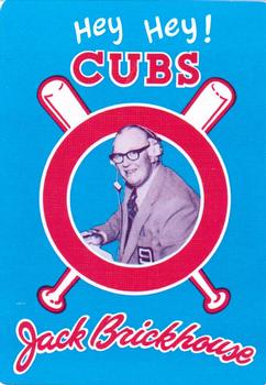 1985 Jack Brickhouse Chicago Cubs Playing Cards #4♦ Ken Holtzman Back