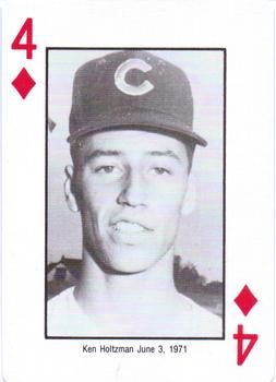 1985 Jack Brickhouse Chicago Cubs Playing Cards #4♦ Ken Holtzman Front