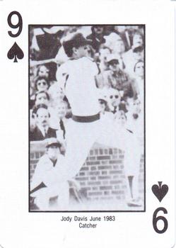 1985 Jack Brickhouse Chicago Cubs Playing Cards #9♠ Jody Davis Front