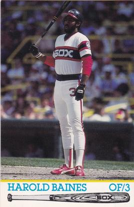 1986 Coca-Cola Chicago White Sox #NNO Harold Baines Front