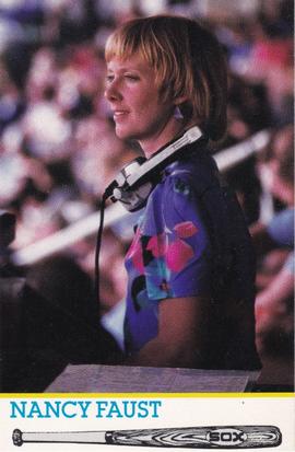 1986 Coca-Cola Chicago White Sox #NNO Nancy Faust Front