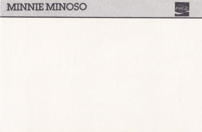 1986 Coca-Cola Chicago White Sox #NNO Minnie Minoso Back
