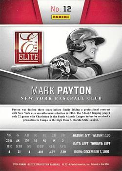 2014 Panini Elite Extra Edition #12 Mark Payton Back