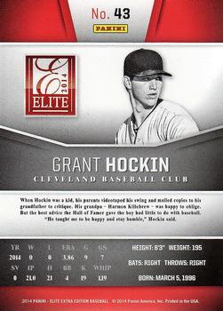 2014 Panini Elite Extra Edition #43 Grant Hockin Back