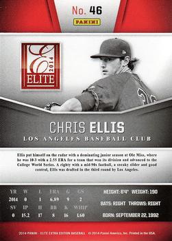 2014 Panini Elite Extra Edition #46 Chris Ellis Back