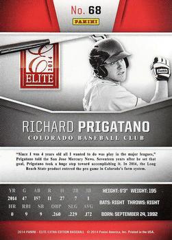 2014 Panini Elite Extra Edition #68 Richard Prigatano Back