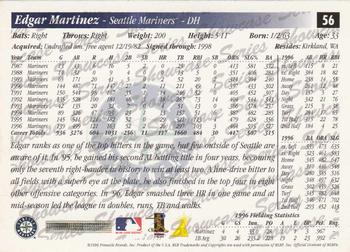 1997 Score - Showcase Series #56 Edgar Martinez Back