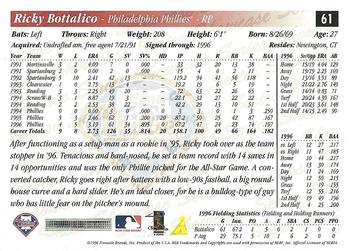 1997 Score - Showcase Series #61 Ricky Bottalico Back