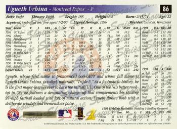 1997 Score - Showcase Series #86 Ugueth Urbina Back