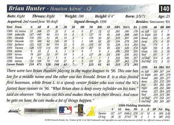 1997 Score - Showcase Series #140 Brian Hunter Back