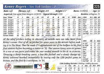 1997 Score - Showcase Series #225 Kenny Rogers Back